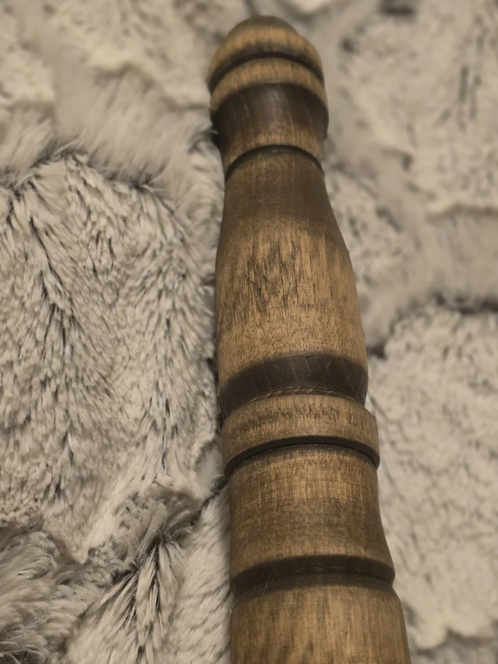 Vintage MCM Wood Turned Paper Towel Holder Cottagecore Fairycore